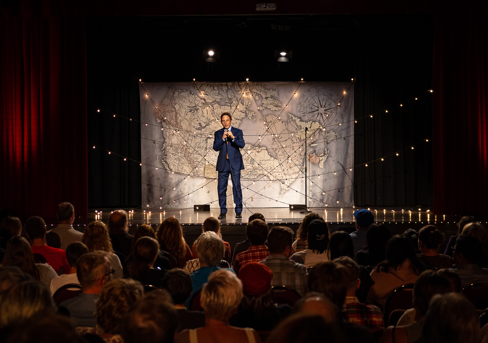 Morden hosts Jonny Harris and the "Still Standing" crew for taping of ...